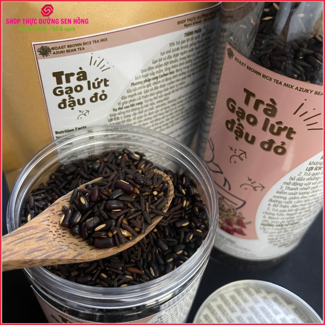 Trà gạo lứt đỏ và Trà đậu đỏ hạt nhỏ (aduky bean - xích tiểu đậu)