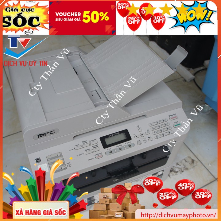 Multifunction printer LASER BROTHER MFC -7360 old compact beautiful machine full-featured photocopier scan ADF INECO