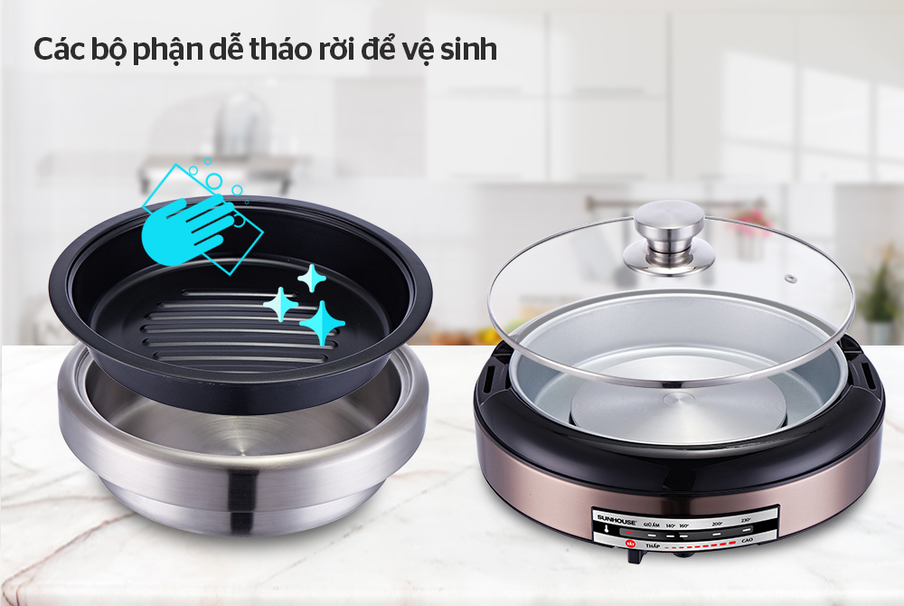 Lẩu điện SUNHOUSE SHD4526