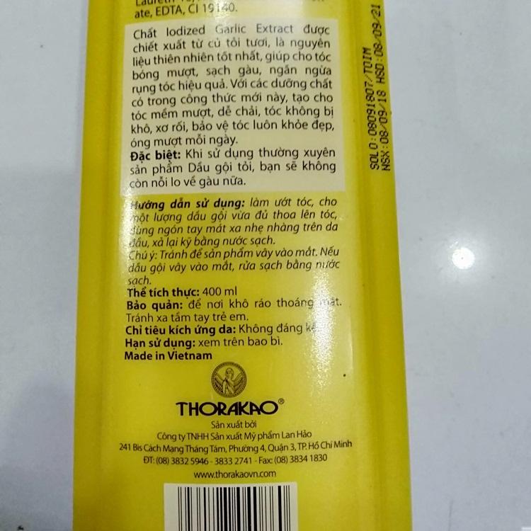 THORAKAO Dầu gội tỏi 400ml