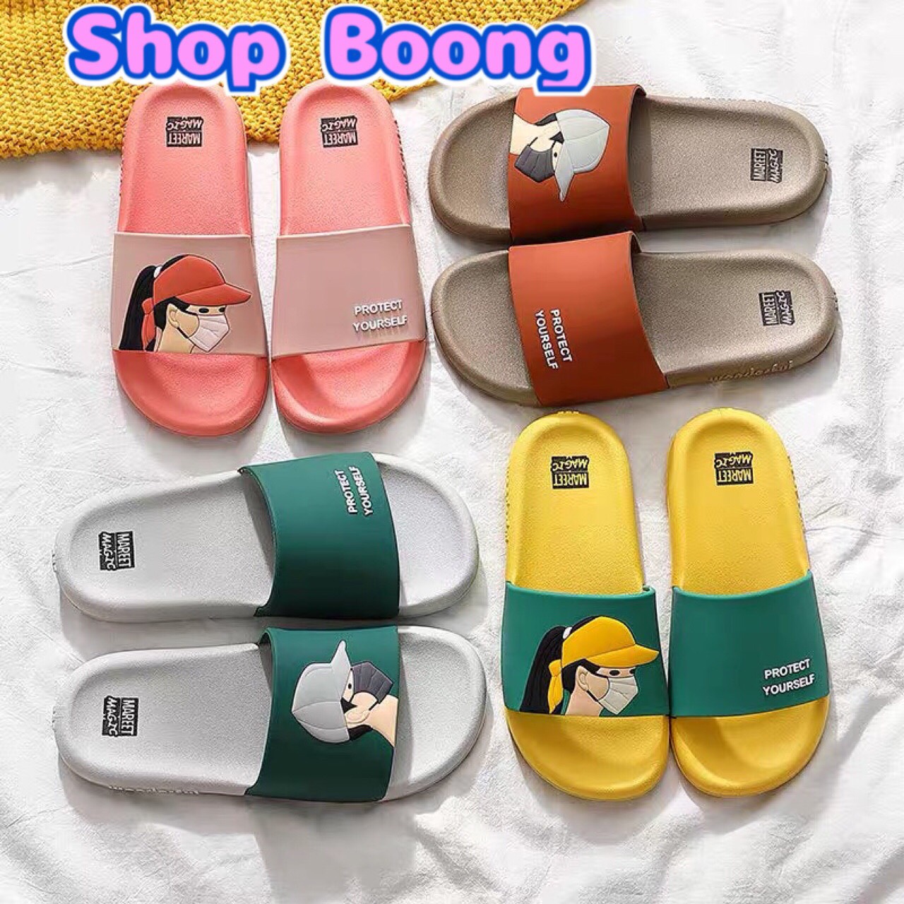 Dép thời trang chống Covid Dép thời trang đẩy lùi covid Dép thời trang quai ngang Dép đôi chống Covid
