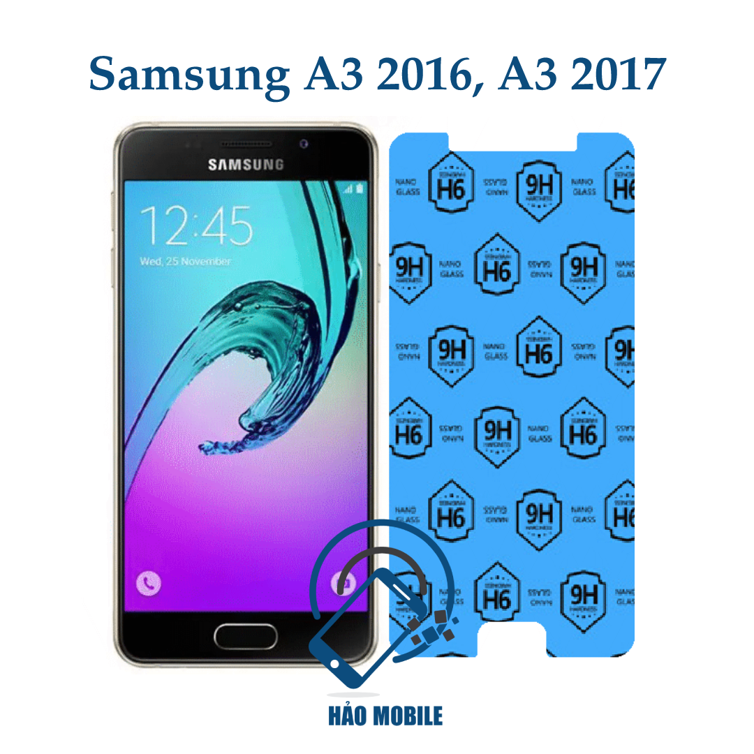 Dán cường lực dẻo nano samsung a3 2016, a3 2017