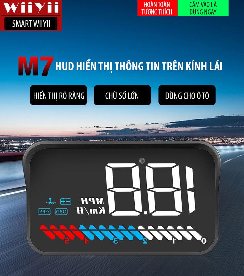 thiết bị hiển thị tốc độ Hud M7