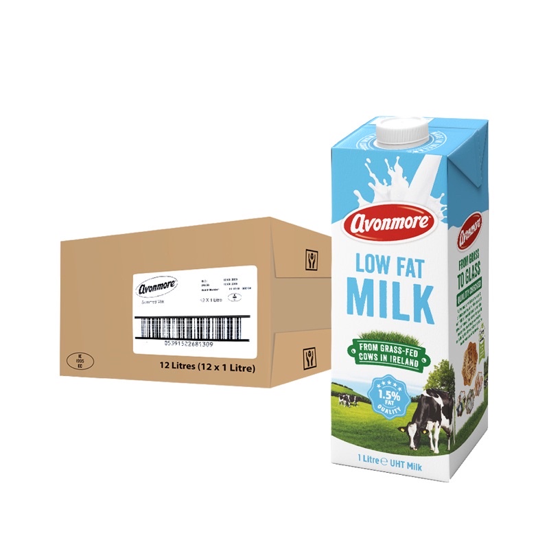 [CHỈ GIAO HCM] SỮA TƯƠI ÍT BÉO LOW FAT MILK AVONMORE 1L