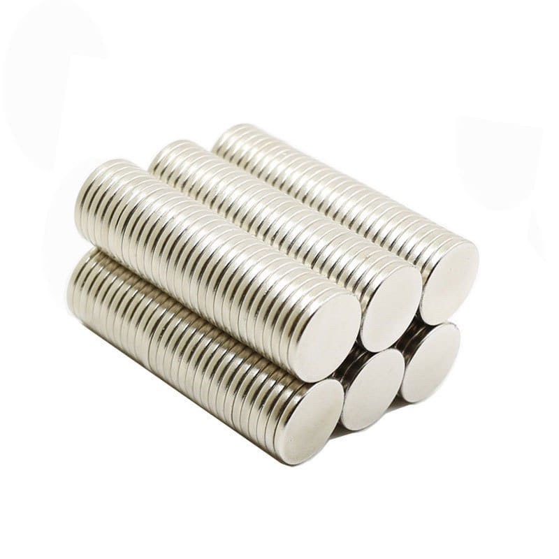 Nam châm viên kích thước 15x1.5mm set 10 viên, nam châm đất hiếm có lực hút mạnh