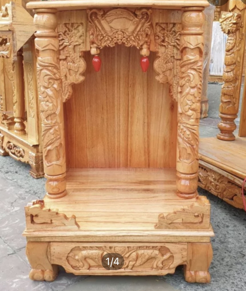 Bàn thờ Thần Tài Thổ địa [Gỗ tự nhiên][Bàn thờ Phong Thuỷ]