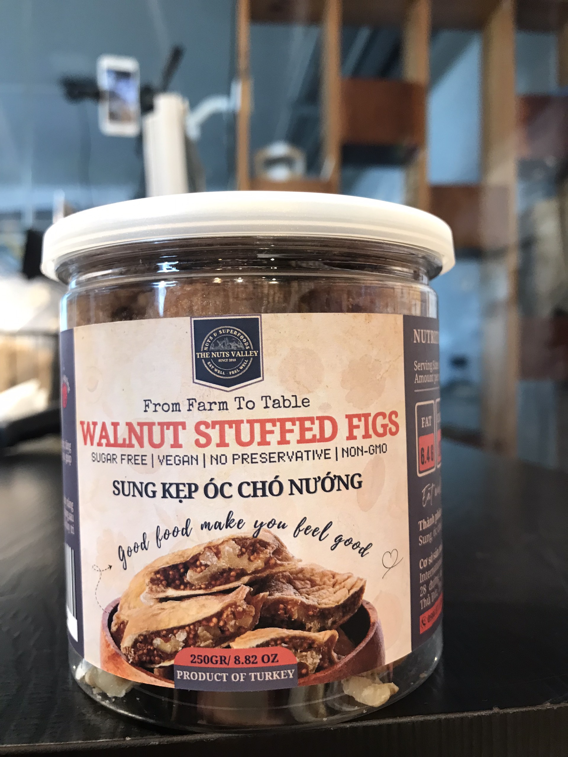 Sung kẹp óc chó - WALNUT STUFFED FIGS The Nuts valley