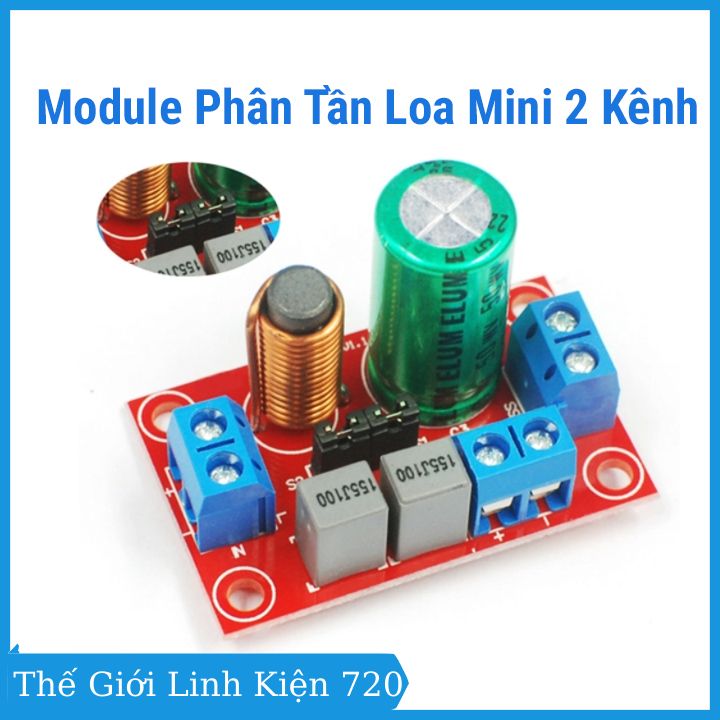 Module phân tần loa mini 2 kênh công suất 40W