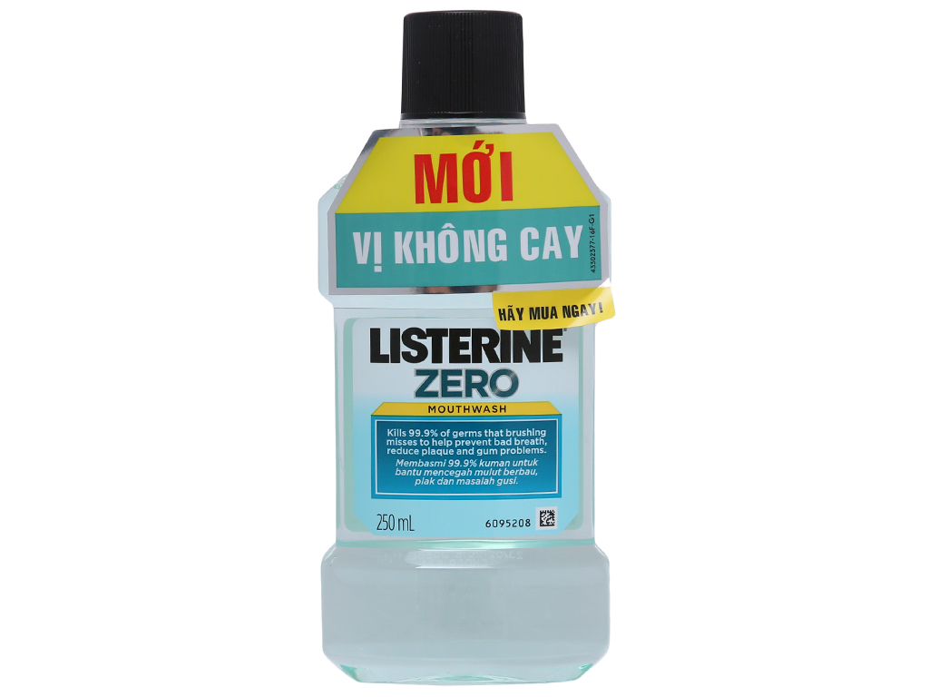 Nước súc miệng diệt khuẩn Listerine Zero 250ml