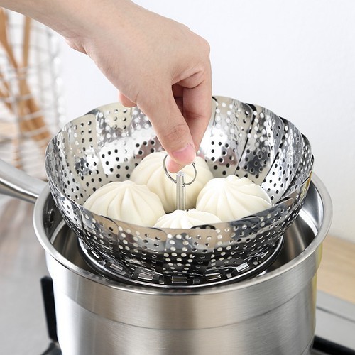 Vỉ hấp inox xếp gọn thông minh tiện dụng