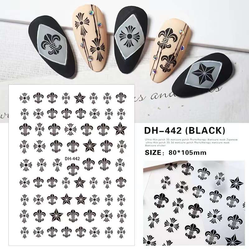 STICKER DÁN MÓNG CHỮ THẬP CỔ ĐIỂN