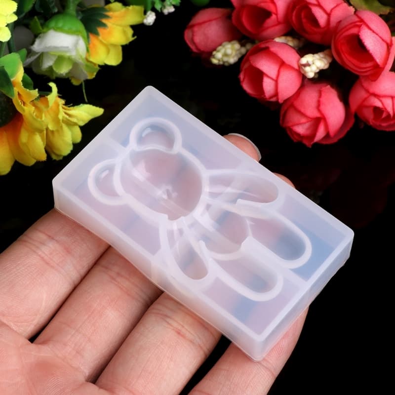 [HCM]Khuôn silicon làm mặt hình chú gấu.