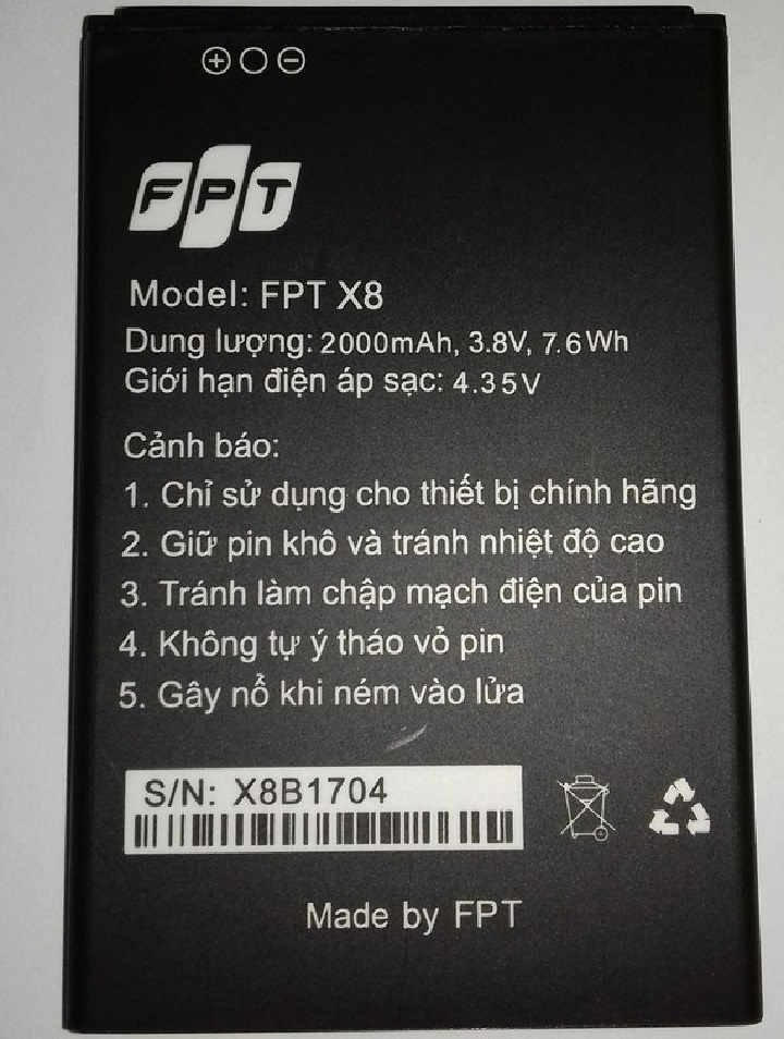 PIN FPT BUK 16 ZIN HÃNG
