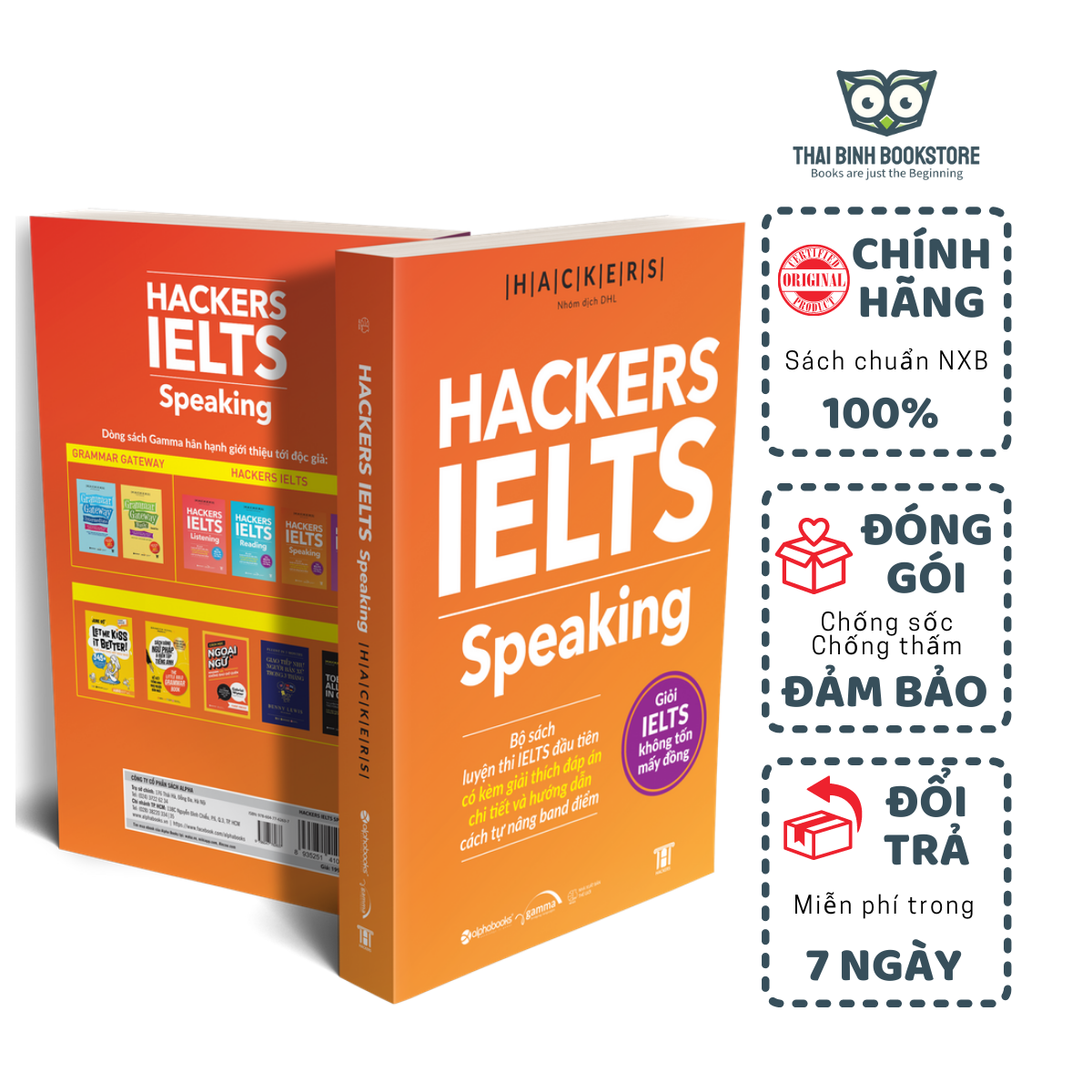 Sách - Hackers Ielts Speaking - Viện ngôn ngữ Hackers - Thái Bình Bookstore