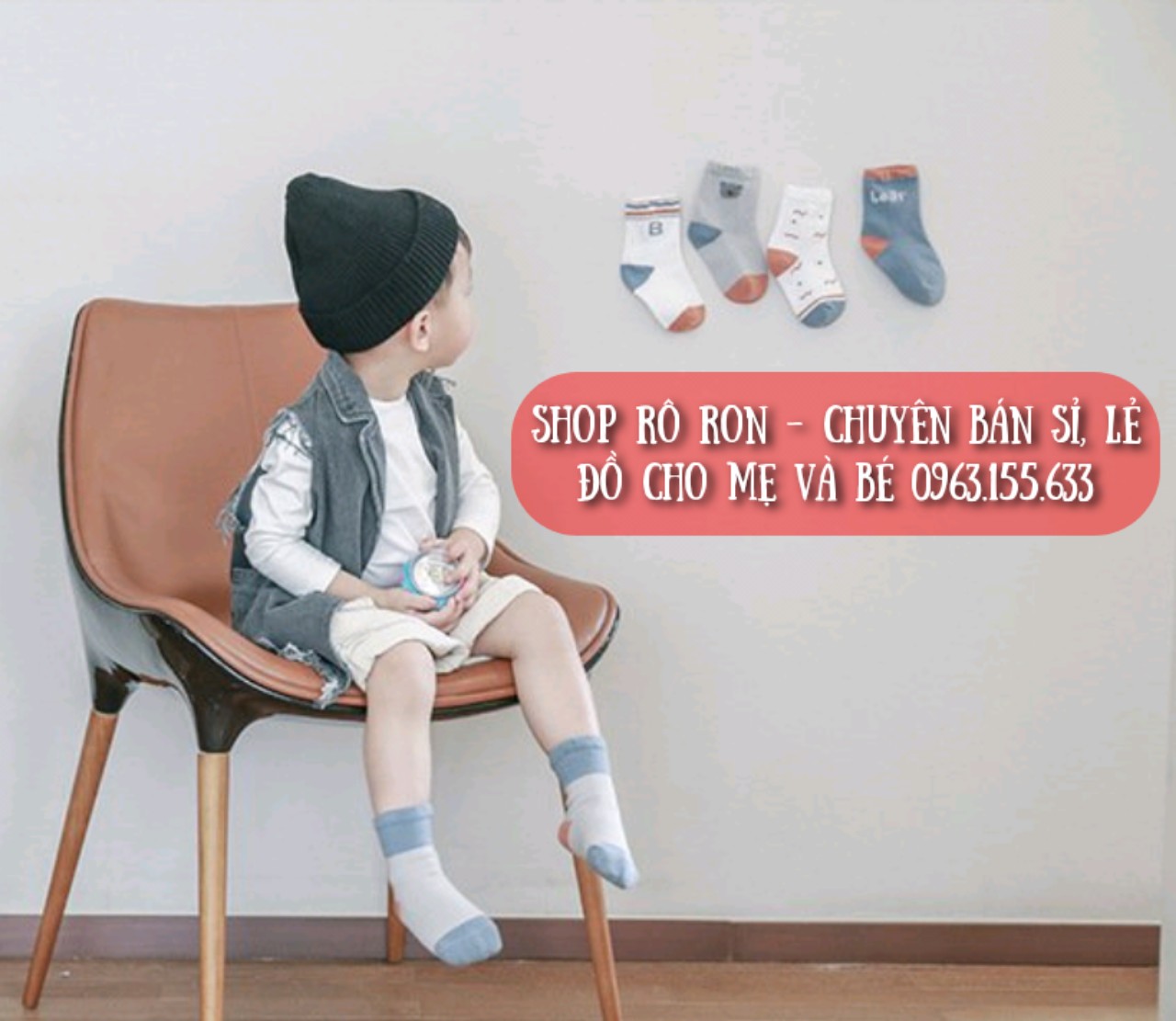 [6-36m] SET 5 ĐÔI TẤT NEMO CAO CỔ CHO BÉ