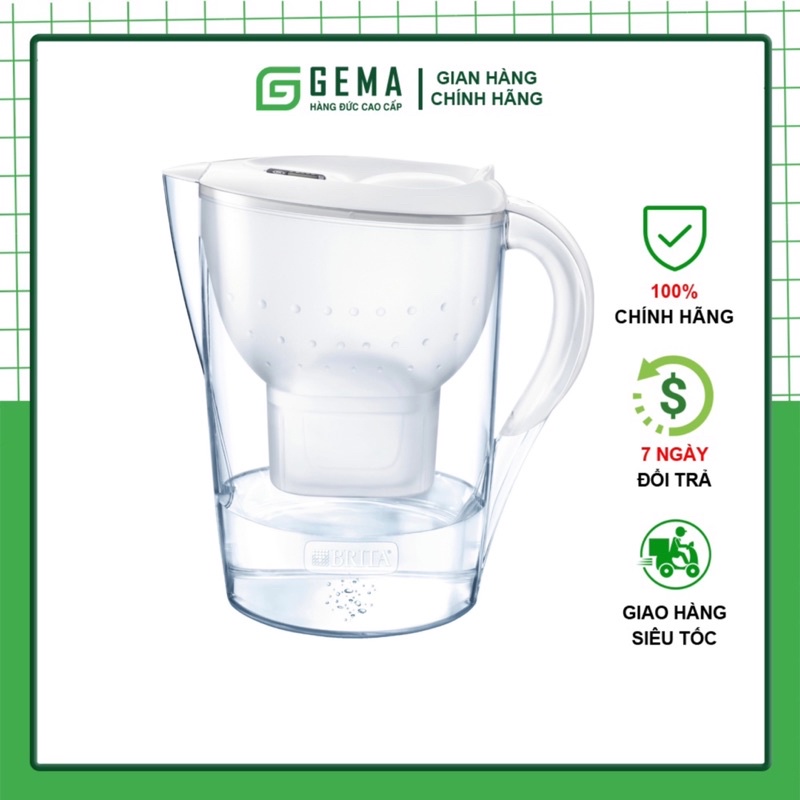 Bình lọc nước BRITA - 2.4L (có sẵn 2 lõi lọc Maxtra Plus) chính hãng Đức