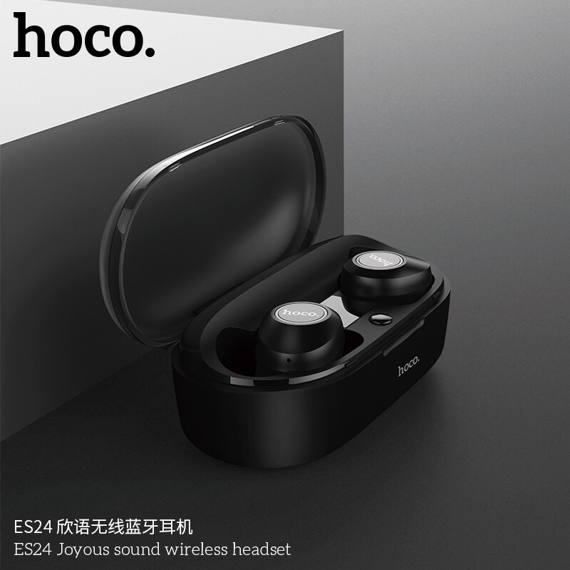 TAI NGHE HOCO ES24 BLUETOOTH V5.0 KIÊM ĐỐC SẠC 800mAh