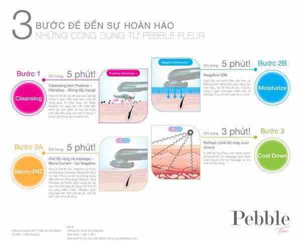 Máy chăm sóc da mặt Pebble Fleur