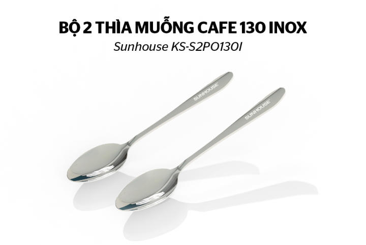 BỘ 2 THÌA MUỖNG CAFE 130 INOX SUNHOUSE…