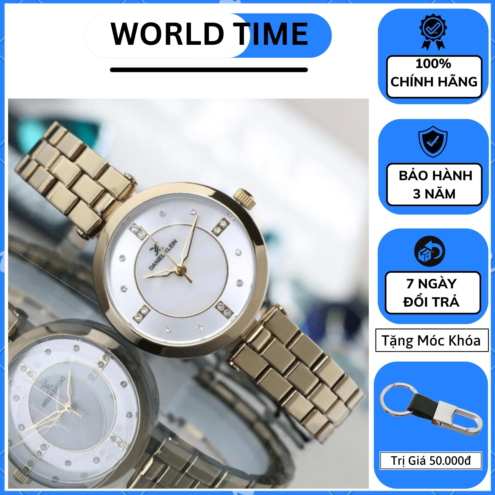 Đồng Hồ Nữ Daniel Klein chính hãng G1 Full box, Bảo Hành năm