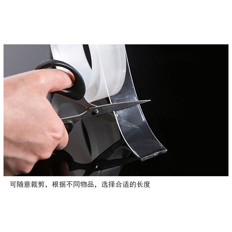 (HCM) Cuộn Băng Keo 2 Mặt Trong Suốt Siêu Dính 3M -5M