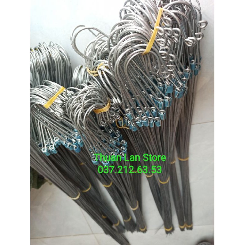 Set 10c Móc Kẽm Treo Lan, Cây Cảnh 70cm ( tính tổng thể 80cm )