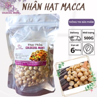Nhân hạt macca tách vỏ 500g coldcool mart