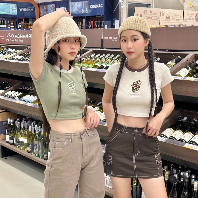 Áo Croptop Ôm PRADIES Sweet Honey