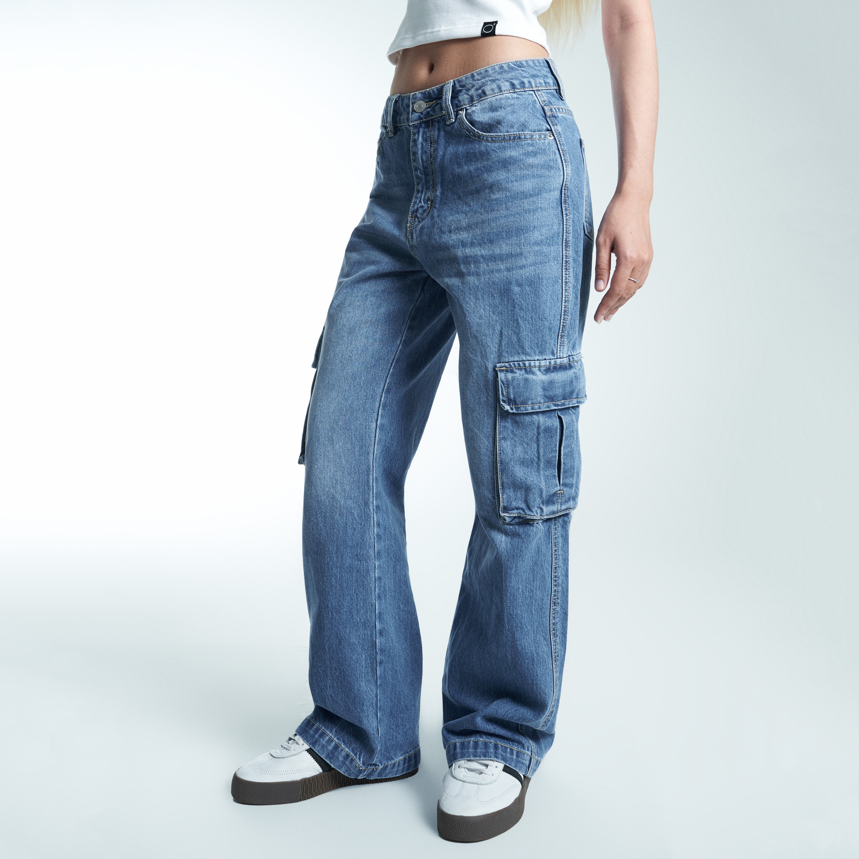 Quần Jeans Nữ Túi Hộp PRADIES Denim Cargo
