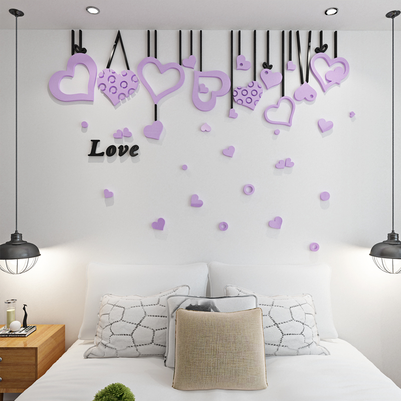 Tranh mica EPeBen dán tường nổi 3d hình căn phòng tình yêu decor trang trí phòng khách, phòng ngủ