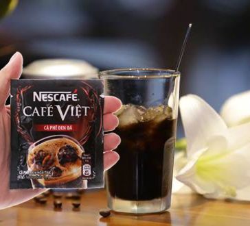 [HCM]Cà phê hòa tan - Nescafe Cafe Việt - Cà phê đen đá  -  Dây (10 gói x16g)