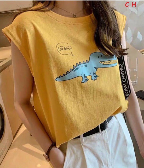 Áo ba lỗ cá sấu