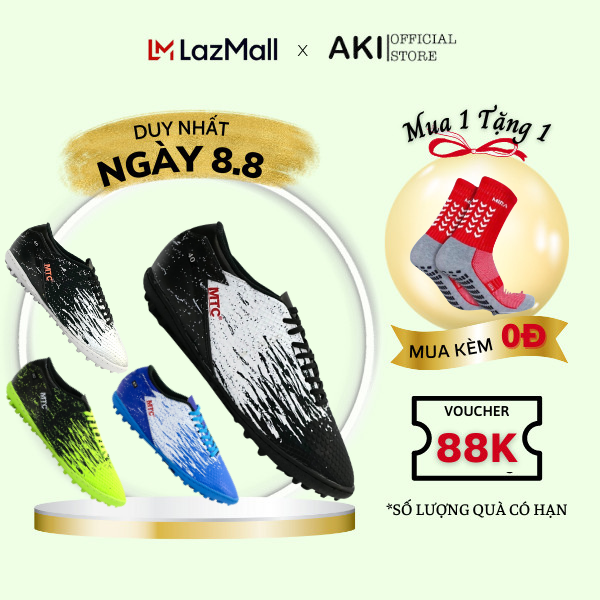 Giày đá bóng nam cỏ nhân tạo Aki Sport Faster Nhiều Màu thể thao thời