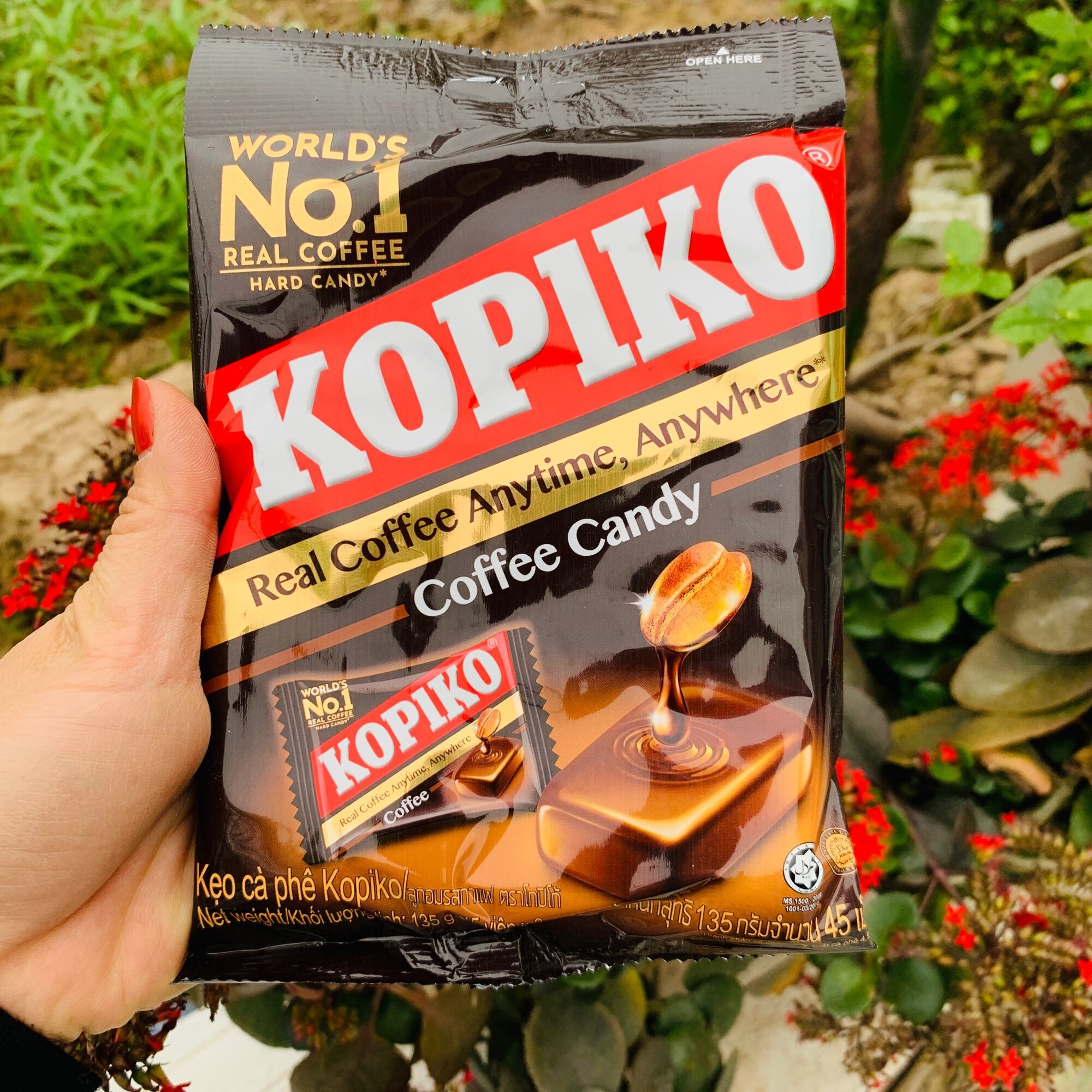 Kẹo hương cà phê kopiko gói 135g