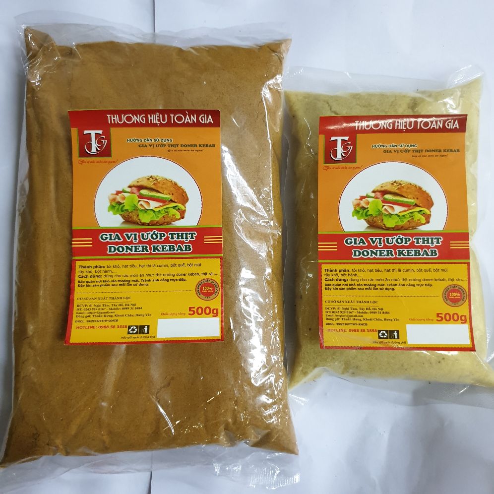 Combo Gia vị doner kebab