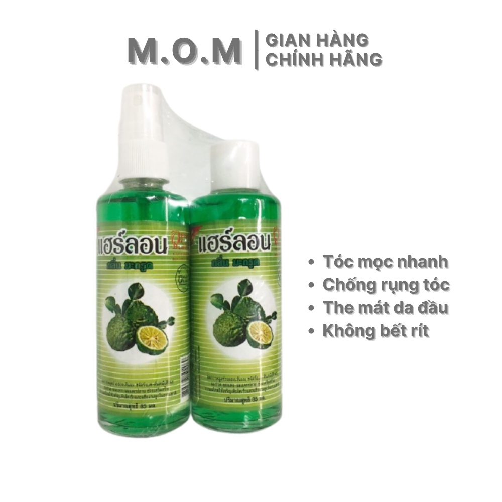 Cặp xịt Mọc Tóc chống rụng tóc Chanh bạc hà Thái Lan