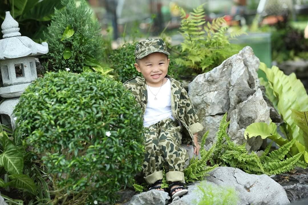Bộ quần áo lính rằn ri đặc công trẻ em