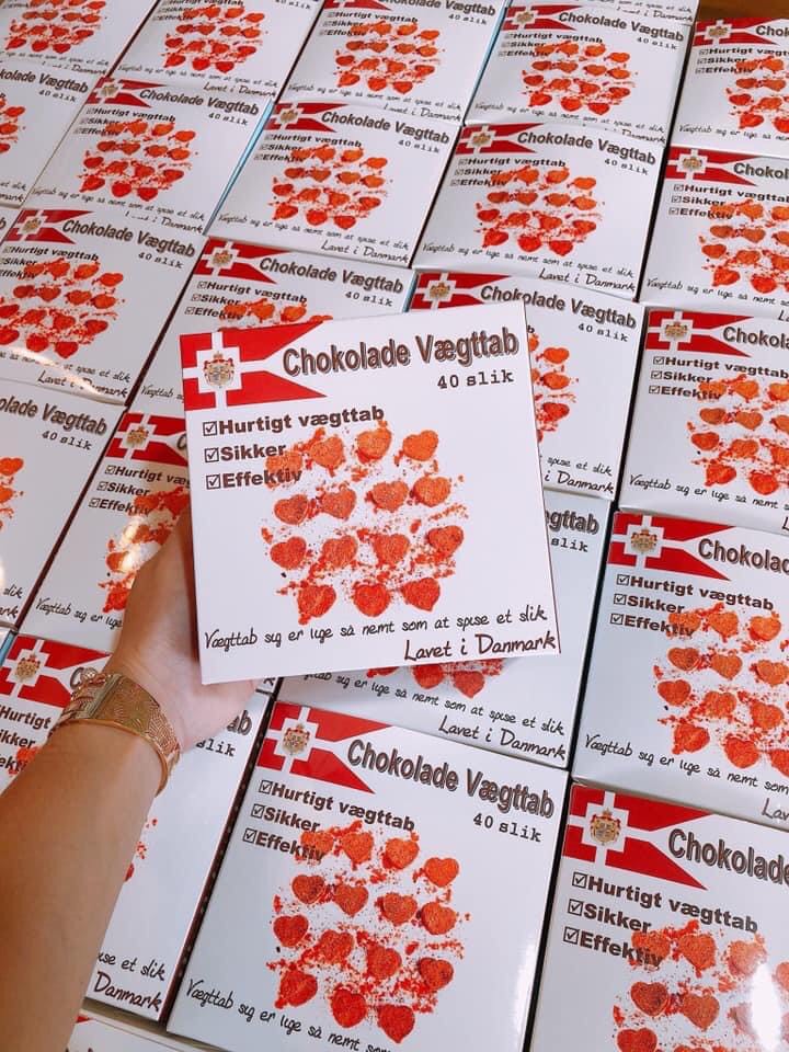 Kẹo chocola đỏ giảm cân đan mạch