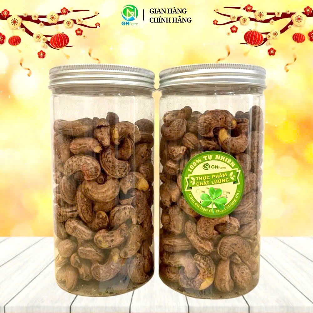 Hạt Điều Rang Muối Bình Phước Hạt Điều A Cồ Vỏ Lụa Nguyên Hạt Giòn Ngon Chất Lượng Trên Từng Hạt - Hộp 250g/500g
