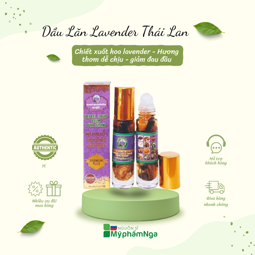Dầu Lăn Lavender Thái Lan thảo dược