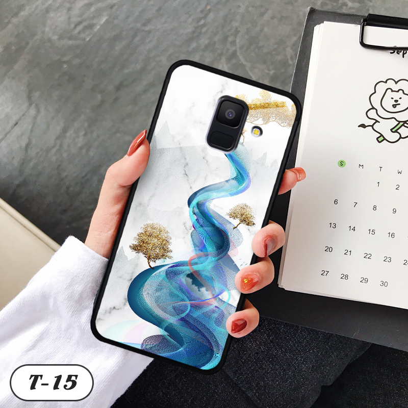 Ốp lưng kính 3D Samsung A6 2018