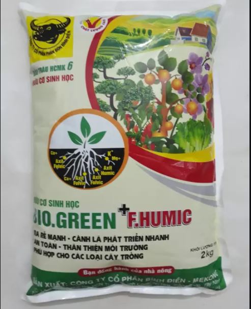 Gói 2kg Phân hữu cơ Biogreen
