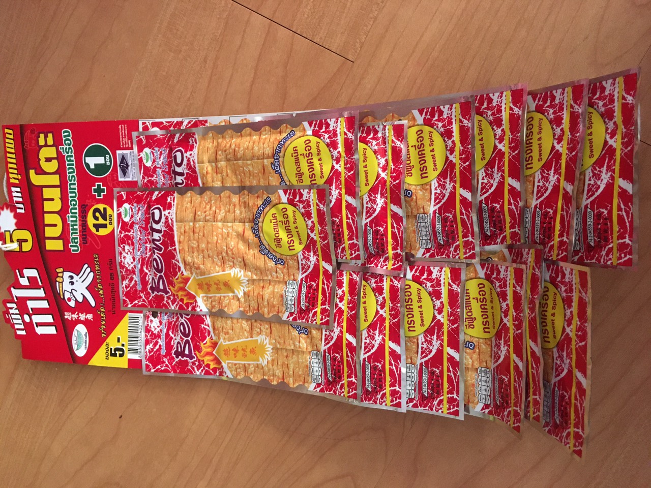 [HCM]Set 5 Gói Mực Bento Thái Lan 6g