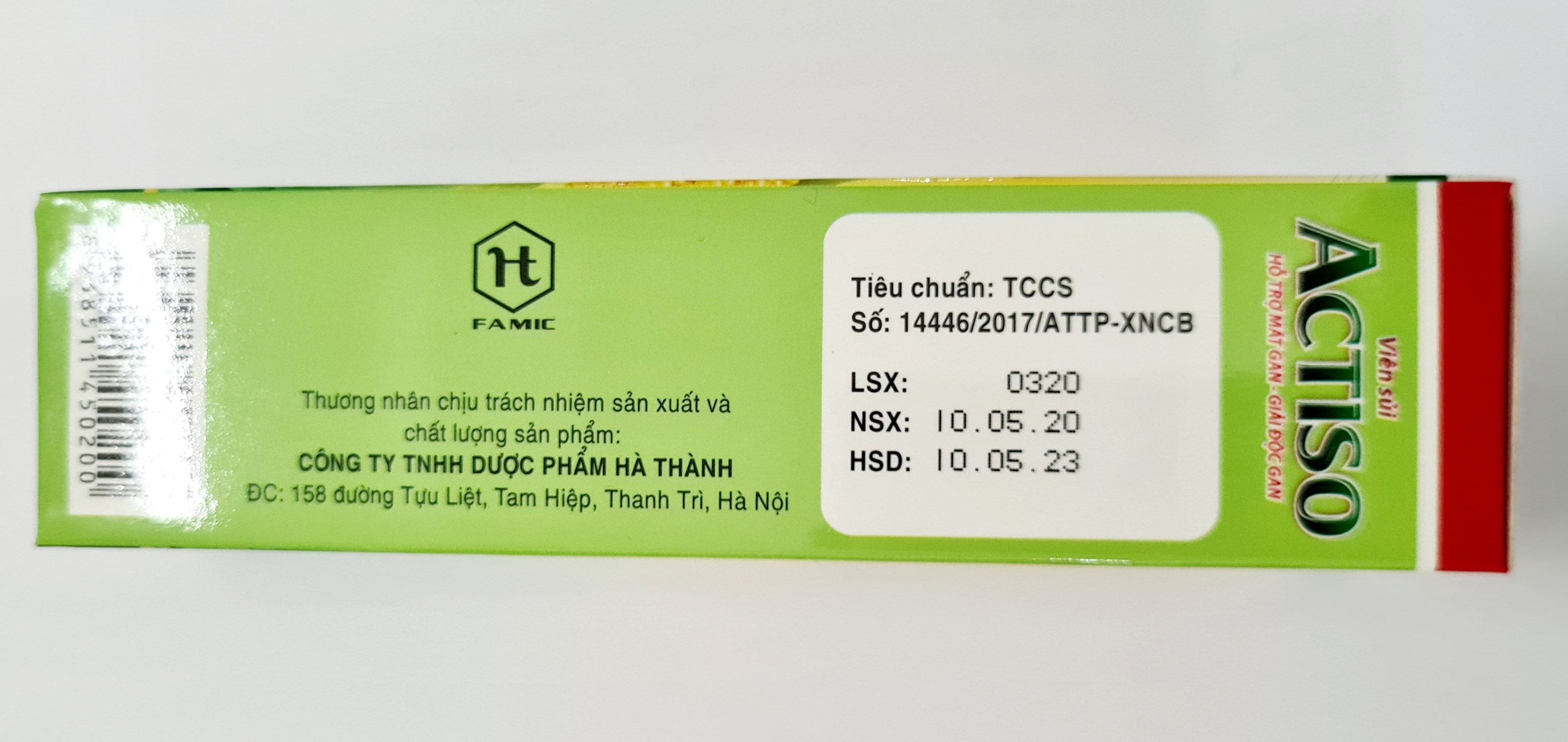 Viên sủi Actiso mát gan giải độc (20 viên)