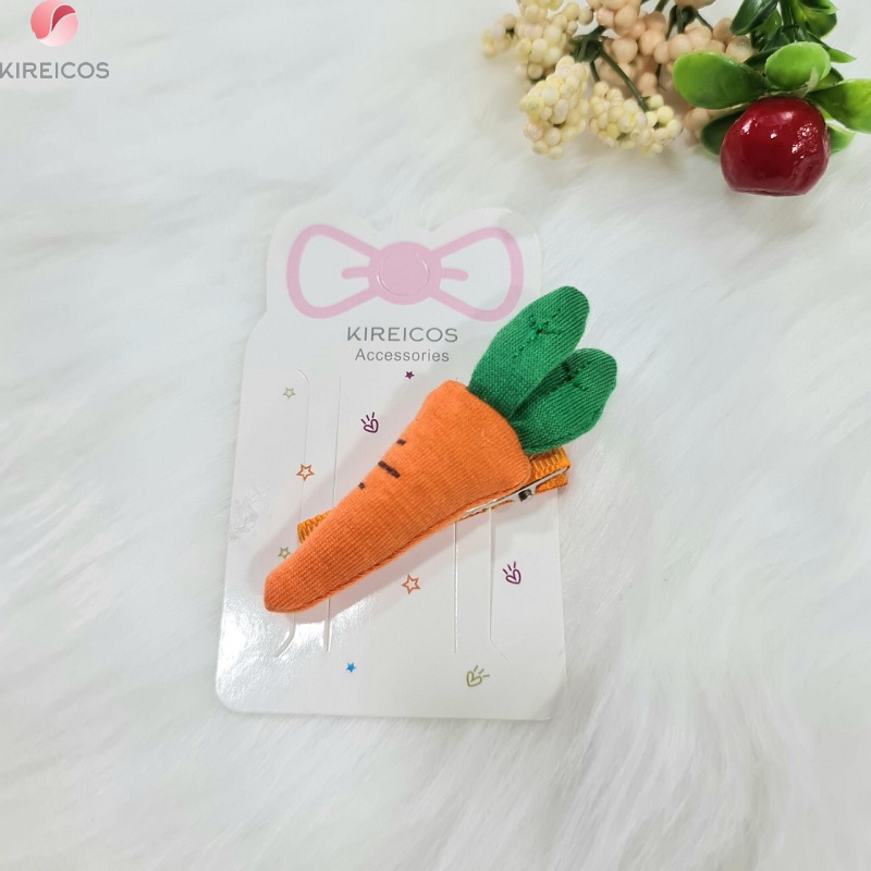 [HCM]Kẹp Bấm mái Trái Cây Nhồi Bông Hoa Quả Siêu Cute