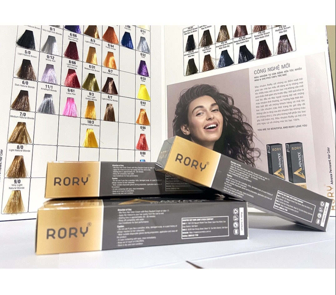 MÀU RORY PHỦ BẠC NÂU ĐEN 100ml