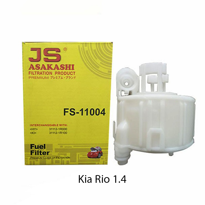 Lọc xăng, lọc nhiên liệu kia rio 1.4l 2011, 2012, 2013, 2014 31112-1r000 mã fs11004 js asakashi nhật bản