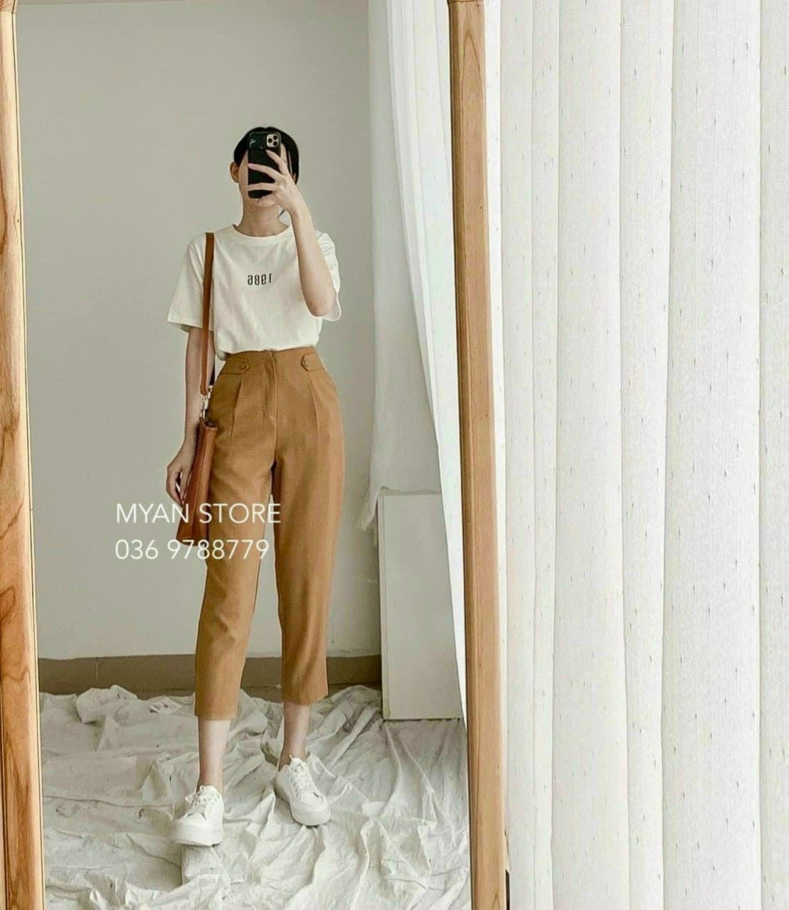 Set bộ áo phông in 1986 mix quần cực dễ thương tp tkt