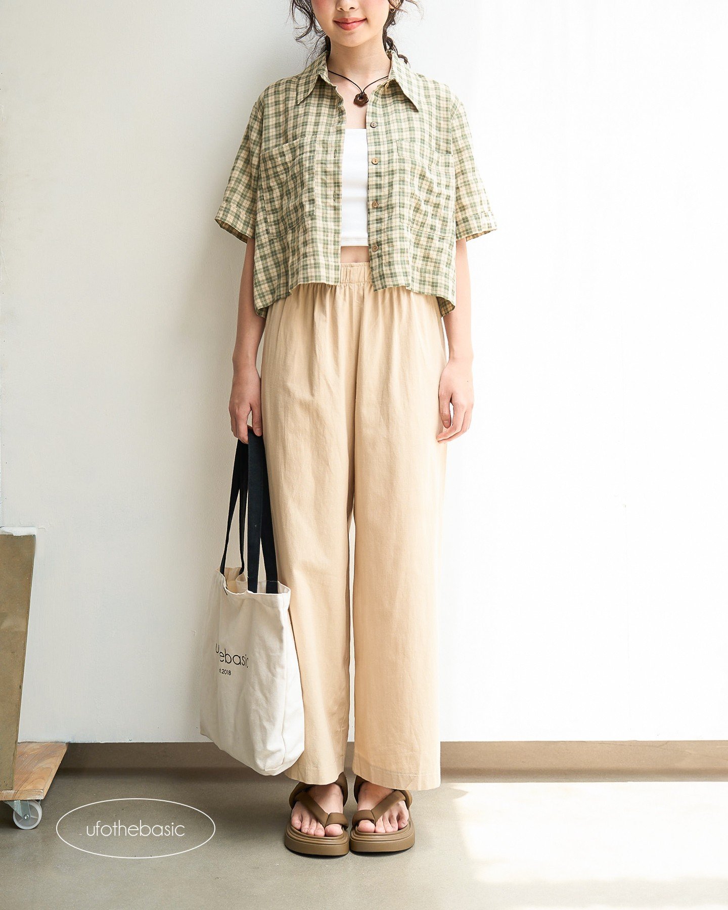 [Nhập LAZLOOK99 GIẢM 100K/500K] Áo sơ mi dáng lửng vải đũi sần - Pocket Shirt - ufo.thebasic
