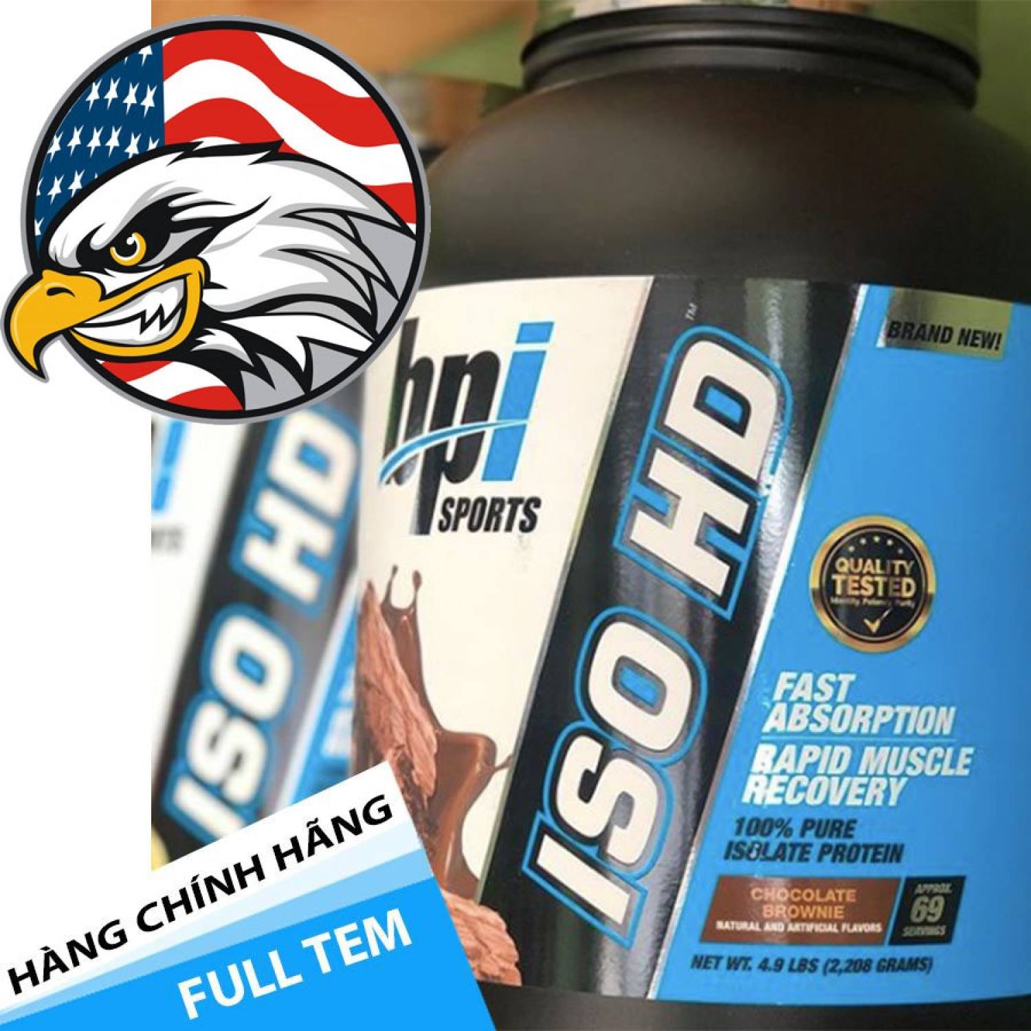 Sữa tăng cơ Iso HD bổ sung protein isolate chất lượng 5Lbs (2.3 kg)